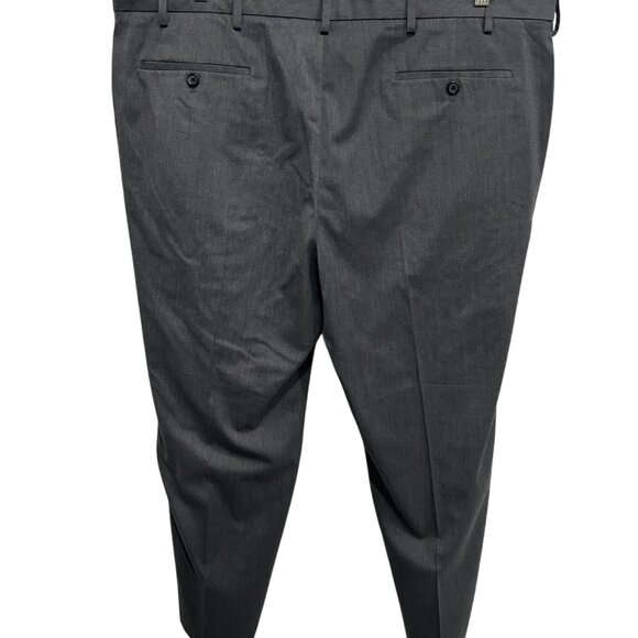 Van Heusen Mens Gray Straight Fit Dress Pants Size 44x30 Made In Vietnam Tailore - Picture 2 of 9